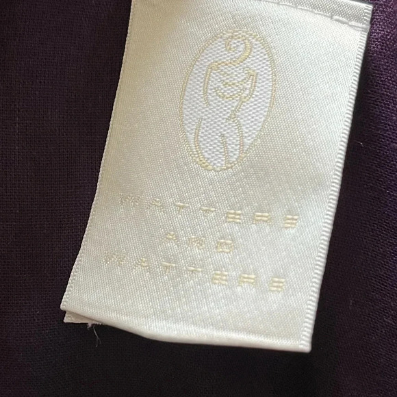 Vintage Watters and Watters Purple Velvet midi Formal Dress size 10 - Picture 3 of 10